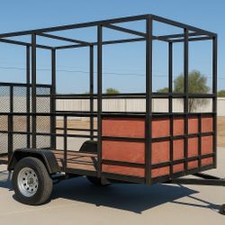 Utility Trailer 5x8x6 – Heavy-Duty Steel Frame 
