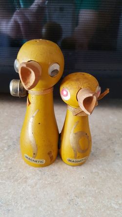 Antique Duck salt and pepper shakers