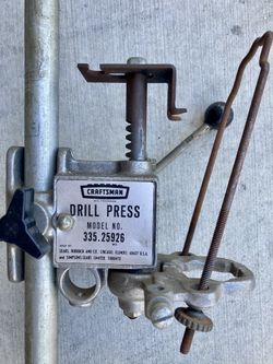 Vintage Craftsman portable hand drill drill press