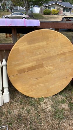 Pine wood with white legs kitchen table