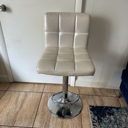White Bar Stool 