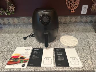 Chefman RJ38-V3-DC35 TurboFry 3.6qt Air Fryer Oven - Black  Includes all user manuals and 200 cooking basket liners. This was used less than a dozen t