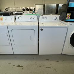 Used AMANA Set Washer And Dryer Gas / 3 Months Warranty 