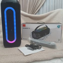 Bluetooth Speaker With LED Lights And Remote Control 
