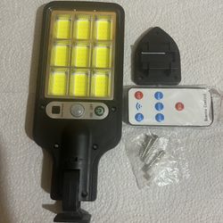 Luz Solar Con Sensor De Seguridad Para Exterior Con Control 