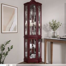 2 corner china cabinet