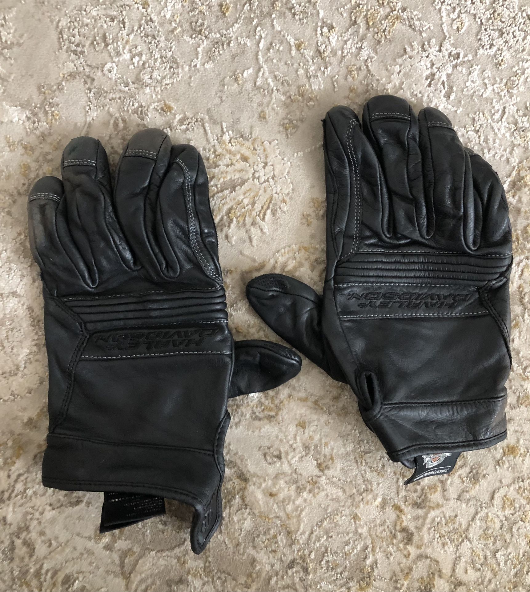 Black Motorcycle Gloves - Harley Davidson