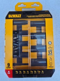 DEWALT 9-Piece 3/8" Drive Deep Impact Socket Set SAE