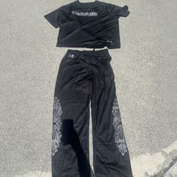 Chrome Hearts Football Jersey And Matching Bottoms 