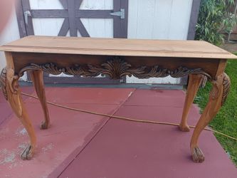 Sofa Wooden Table $65 OBO