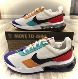 NEW! Nike Air Max Pre-Day SE •  SUMMIT WHITE/BLACK/HABANERO RED • Women’s 8| Men’s 6.5
