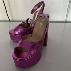 Pink heels 8.5