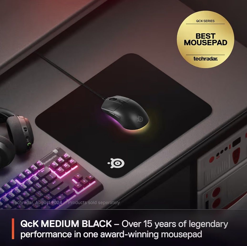 Black Mousepad 320mm X 270mm - SteelSeries