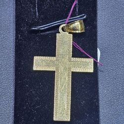 14kt YG Small Cross Pendant. (C-3) ASK FOR RYAN. #(contact info removed)45