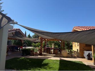 Triangle shade sails