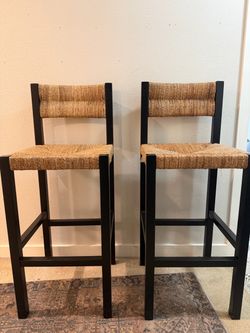 Set of 2 Pottery Barn Malibu Bar Stools