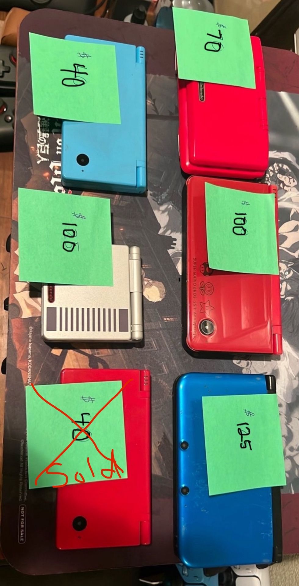 Nintendo DSi, DSi XL, 3DS, DS, Gameboy SP
