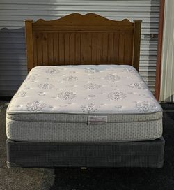 Full Size Bed with Mattress Set