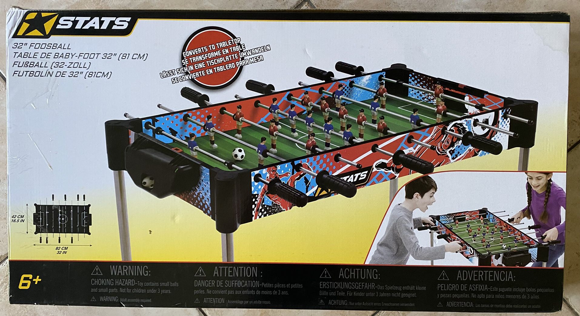 Brand new foosball table