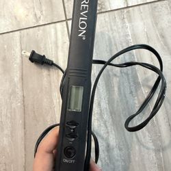 REVLON Ceramic Coated Flat Iron - Fast Heating Hair Straightener Travel Friendly 