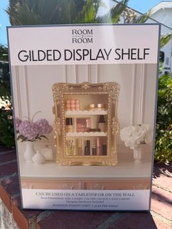 Gold antique style Display shelf