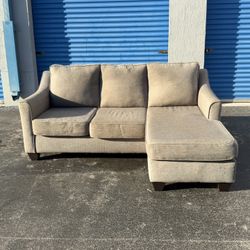 Beige Sectional Sofa(free Delivery)