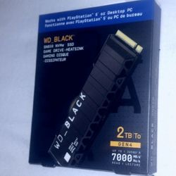 W_D Black SN 850 2TB Gen 4 Internal Memory Drive With Heatsink For PS5 