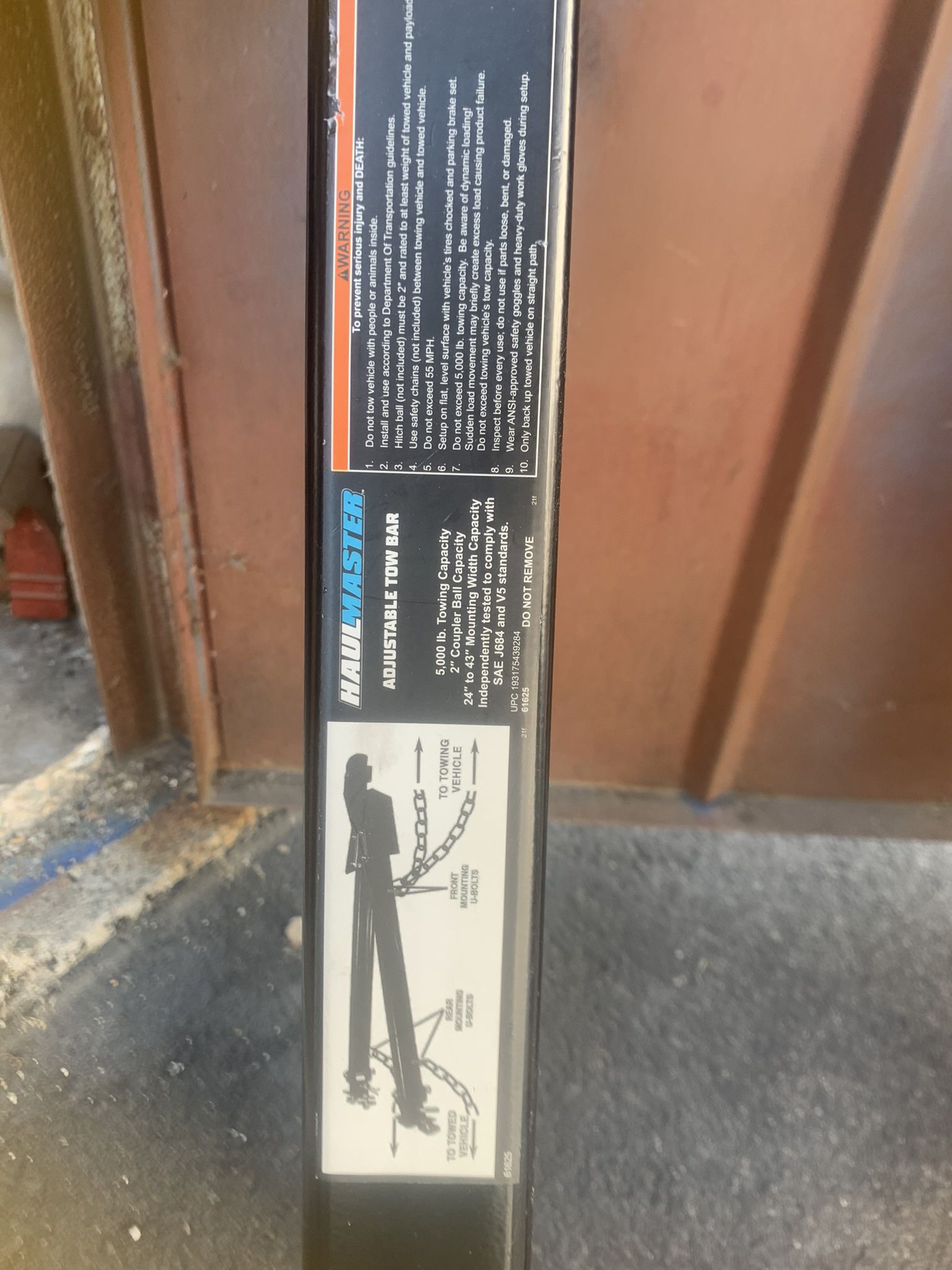 Haul Master Adjustable Tow bar for Sale in Long Beach, CA OfferUp