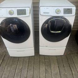 Nice And Clean Washer And Dryer Electric Samsung 