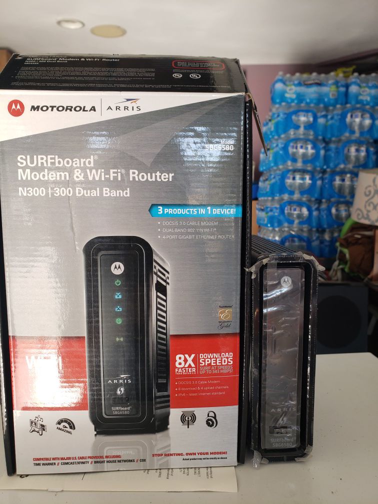 Motorola modem and wifi router