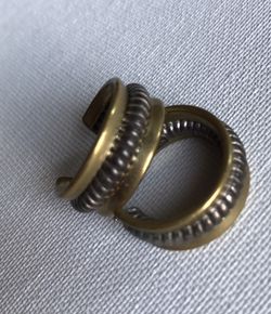 Silpada Sterling silver and brass hoop earrings 16g