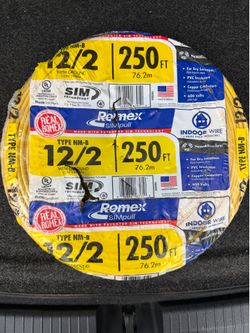 250-ft 12 / 2 Romex SIMpull Solid CU NM-B Ground Wire Wire Individual pack