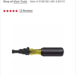 Klein Tools Conduit Fitting and Reaming Screwdriver 1 pc  