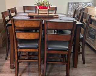 Counter height dining table set