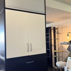 Bookcase- Office Cabinets- Modern Cat Tree Duo