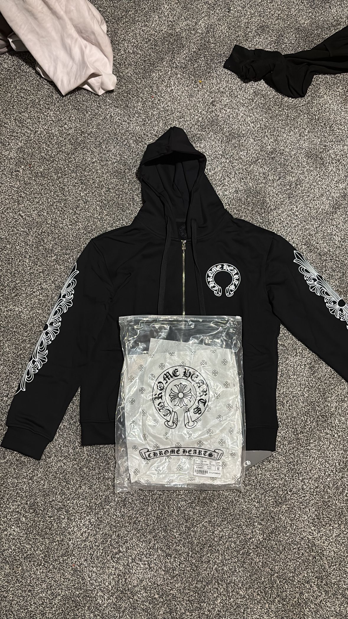 Chrome Hearts white & black zip-up GREAT DEAL 