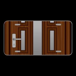 License Plate Novelty Car Front The Door Wood Castle Flowers