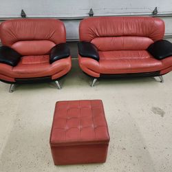 Love Seat, Chair, Ottoman 