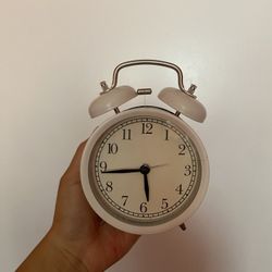 White Alarm Clock 