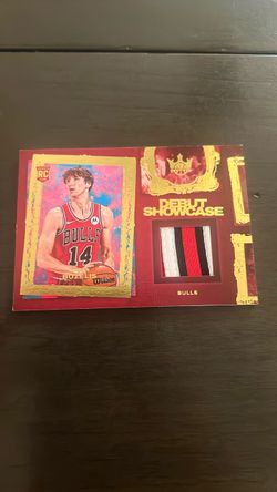 Buzelis Bulls Debut Showcase RC Patch Card