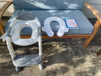 Kids toilet seat/ travel seat and potty training book