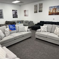 Light Gray Sofa And Loveseat (FREE DELIVERY)