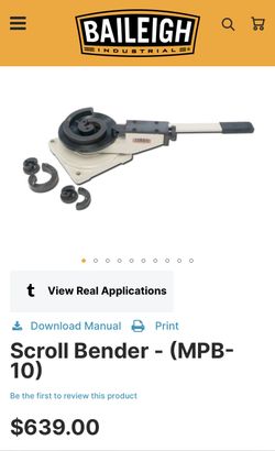 Baileigh Scroll Bender