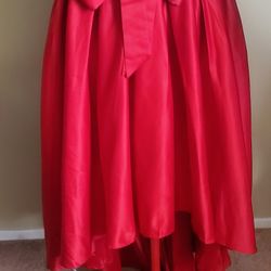 Gracia High Low Skirt. New W/ Tag. Red,