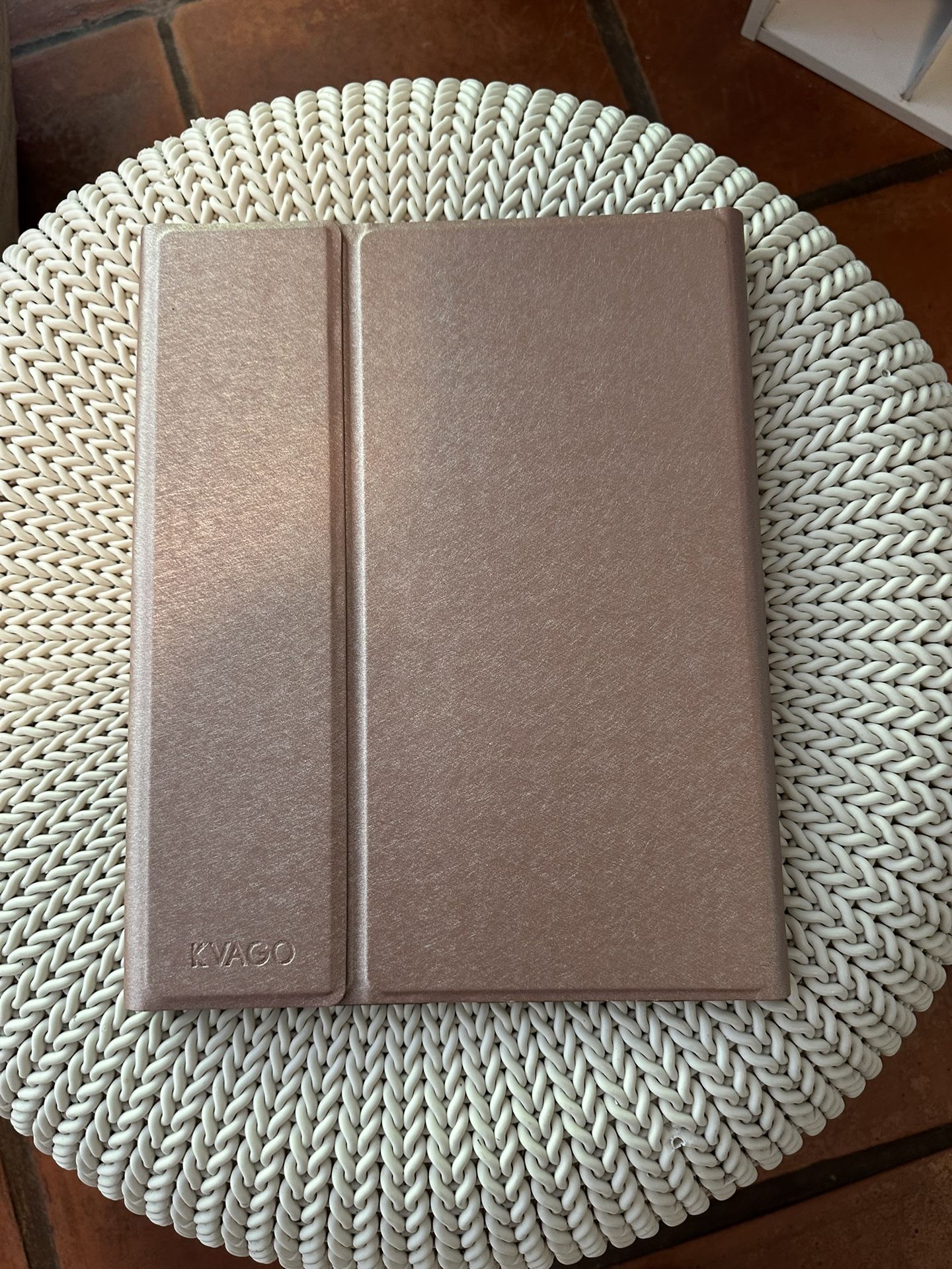 KVAGO iPad Case- Metallic Rose Light Pink Gold