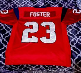 Arian Foster #23 Battle Red Authentic sewn Football Jersey