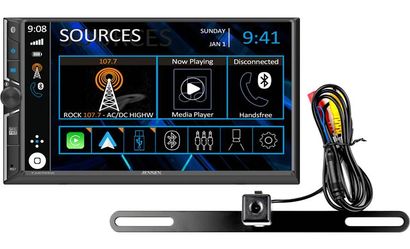 Jensen CAR723W-BC Digital multimedia receiver with backup camera (does not play discs)