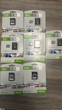 PNY Elite 16GB 32GB  64 & 128 GBSDHC memory card