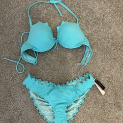 Victoria’s Secret waived teal bikini M