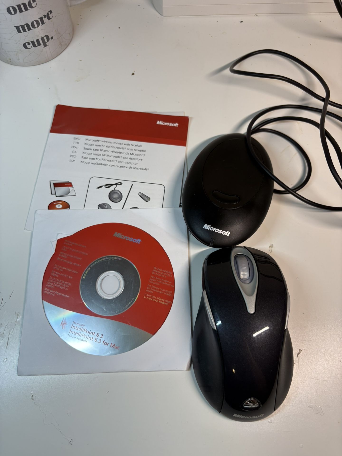 Microsoft Laser Mouse cd installation included read description